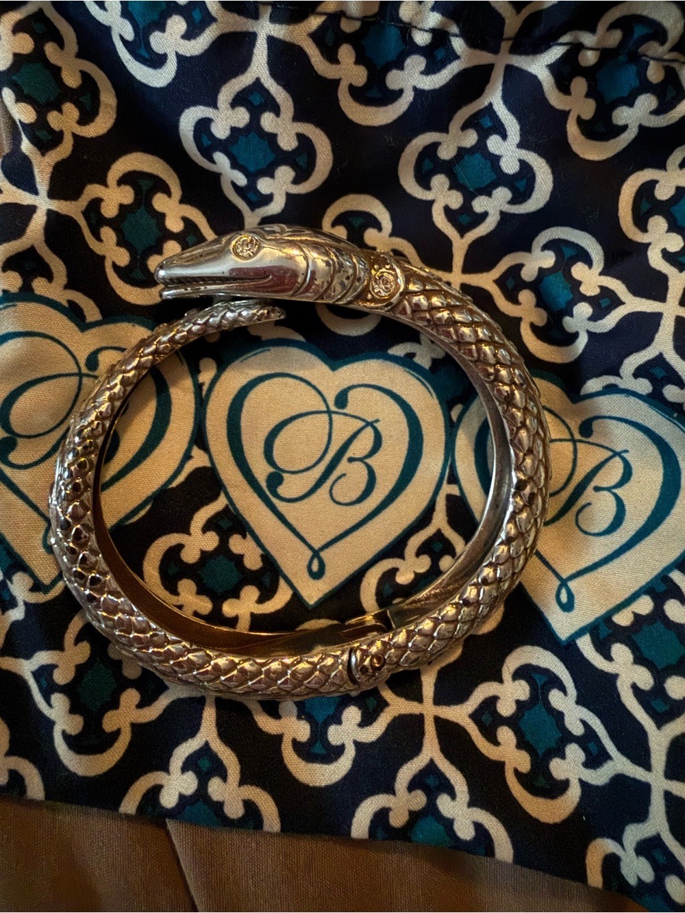 Brighton Silver Snake clamper bracelet